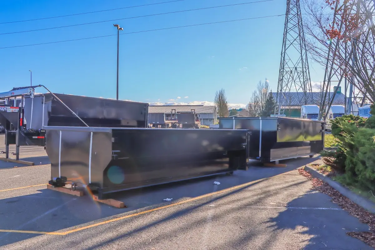 Roll-off dumpster ready for waste disposal at job site for Estate Cleanout Dumpster Rental in Ladson